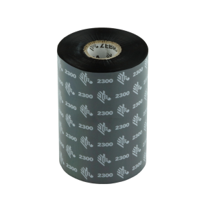 ZEBRA WAX RIBBON 110MMX74M,2300, STANDARD, 12MM