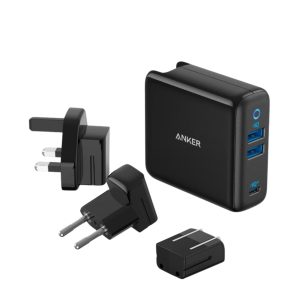 ANKER POWERPORT III 3-PORTS 65W MAX TRAVEL CHARGER