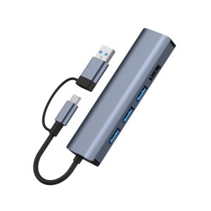 USB-A&USB-C MULTIFUNCTIONAL ADAPTER TO USB3.0 5IN2