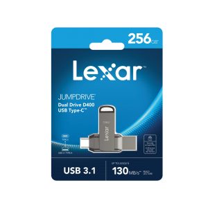 FLASH DRIVE 256GB LEXAR 3.2GEN1 DUAL DRIVE D400