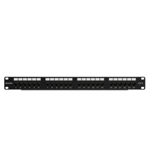 CAT 6 MODULE UTP 1U 24PORTS PATCH PANEL