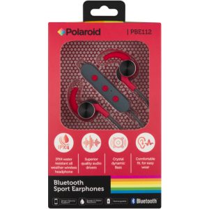 POLAROID EARPHONES BLUETOOTH GREY AND RED
