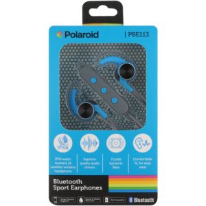 POLAROID EARPHONES BLUETOOTH GREY AND BLUE